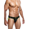 MALE BASICS Jockstrap NEON MaleBasics Noir-Jaune